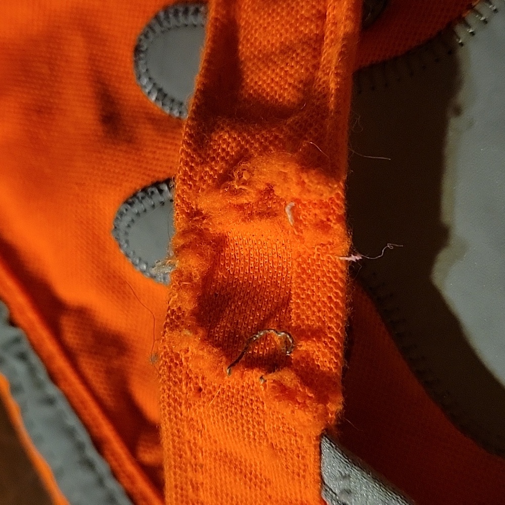 Knight Pet Velcro Orange Gray Safety Dog Bandana Scarf Paw Print - Picture 7 of 7